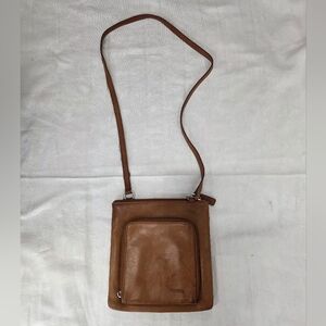 Vintage Fossil Brown Leather Bag - Rugged & Heavily Distressed